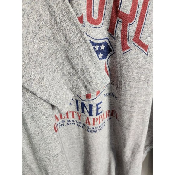 Polo Ralph Lauren Men's Sz. XXL Grey Long Sleeve Graphic Print T Shirt - Picture 4 of 7